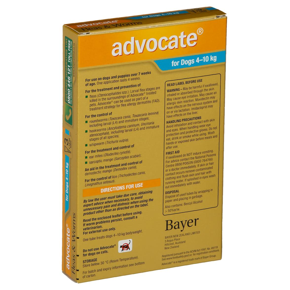 Advocate Medium Dog (4 - 10kg)
