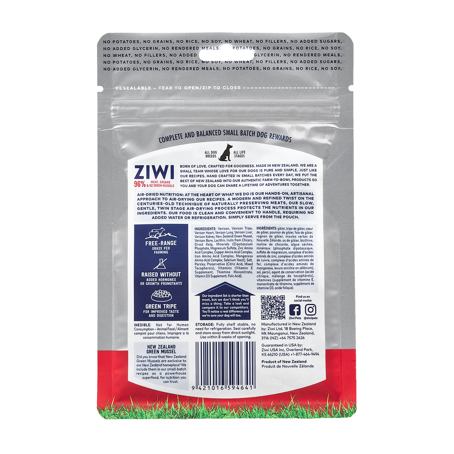 Ziwi Peak Good Dog Treats - Venison
