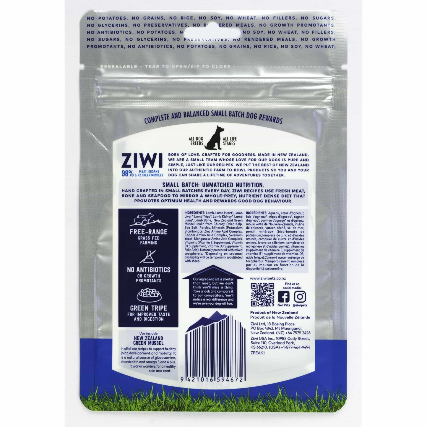 Ziwi Peak Good Dog Treats - Lamb