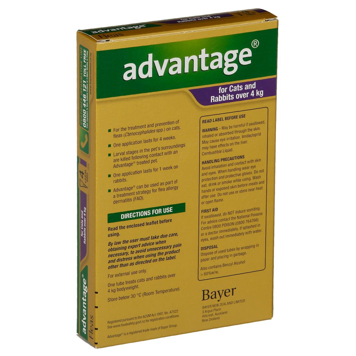 Advantage Flea Treatment For Cats Over 4kg