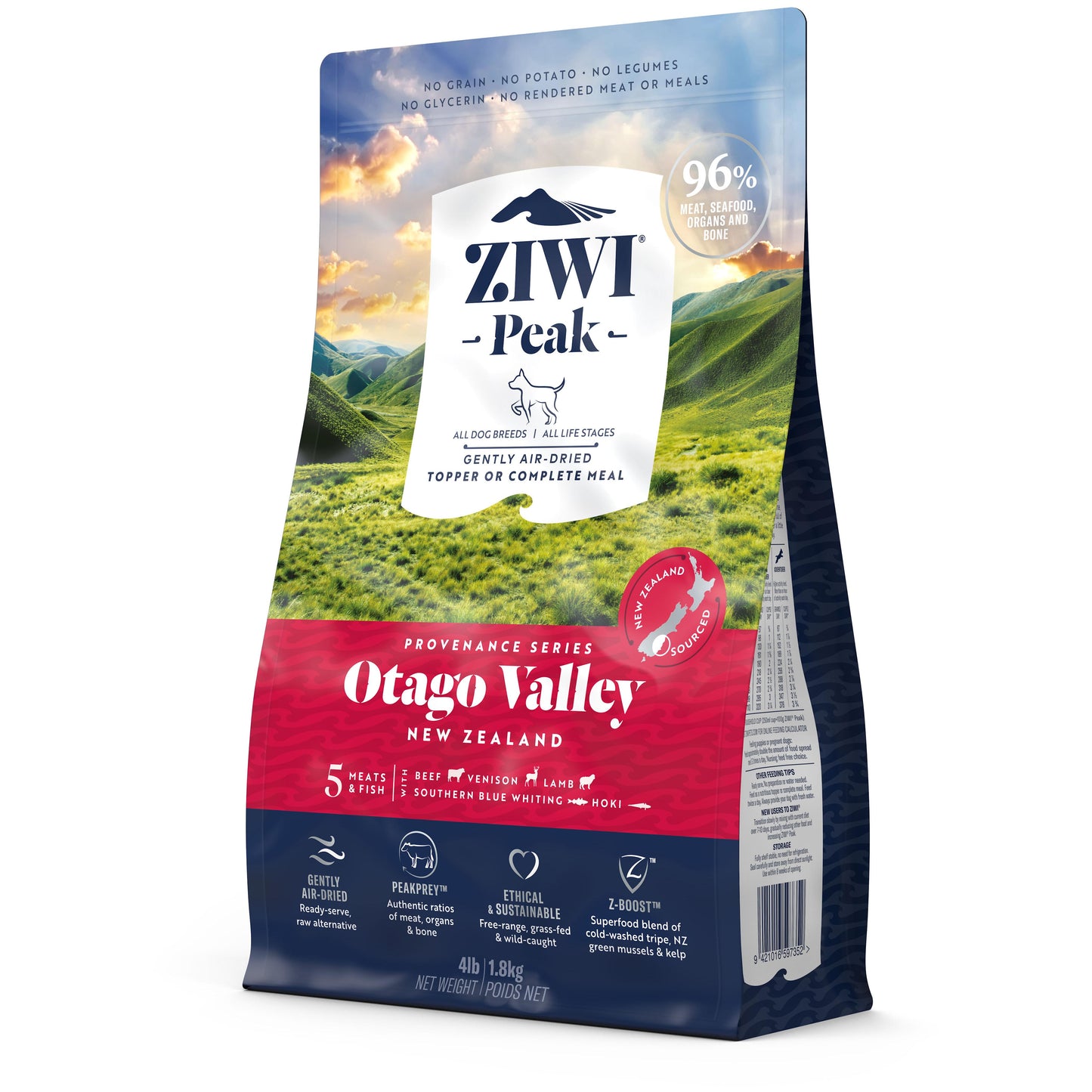 Ziwi Peak Provenance Air Dried Otago Valley Dog Food