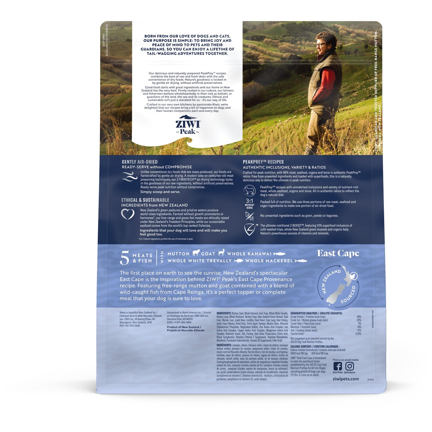 Ziwi Peak Provenance Air Dried East Cape Dog Food