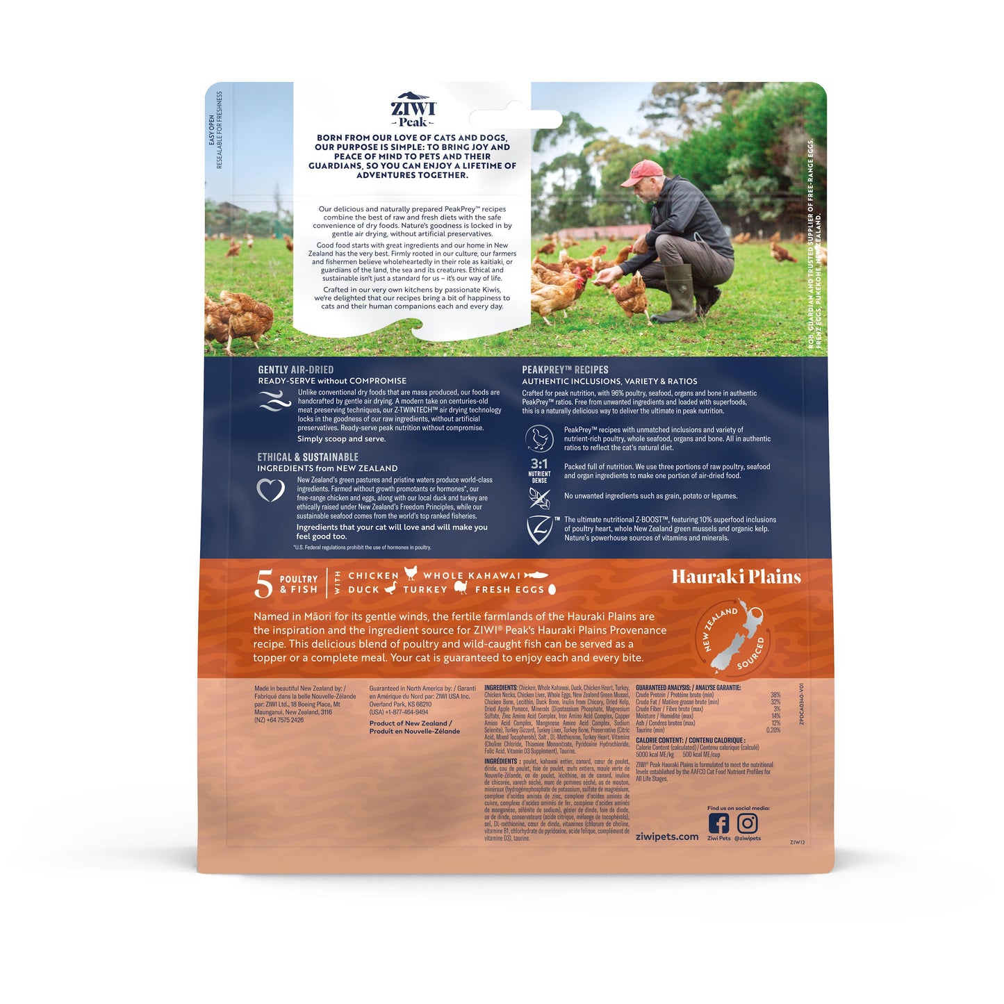 Ziwi Peak Provenance Air Dried Hauraki Plains Cat Food