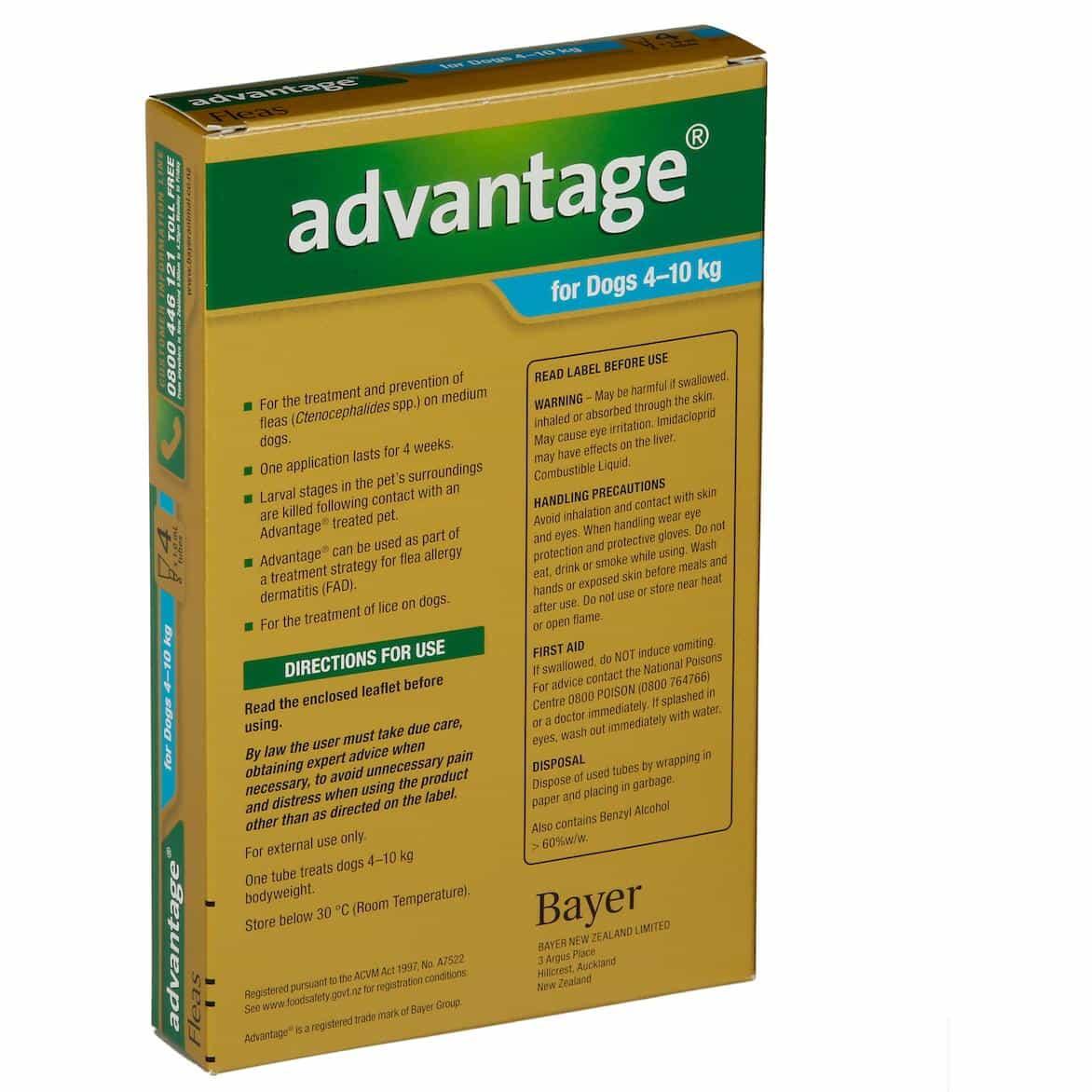 Advantage Medium Dog (4-10kg)
