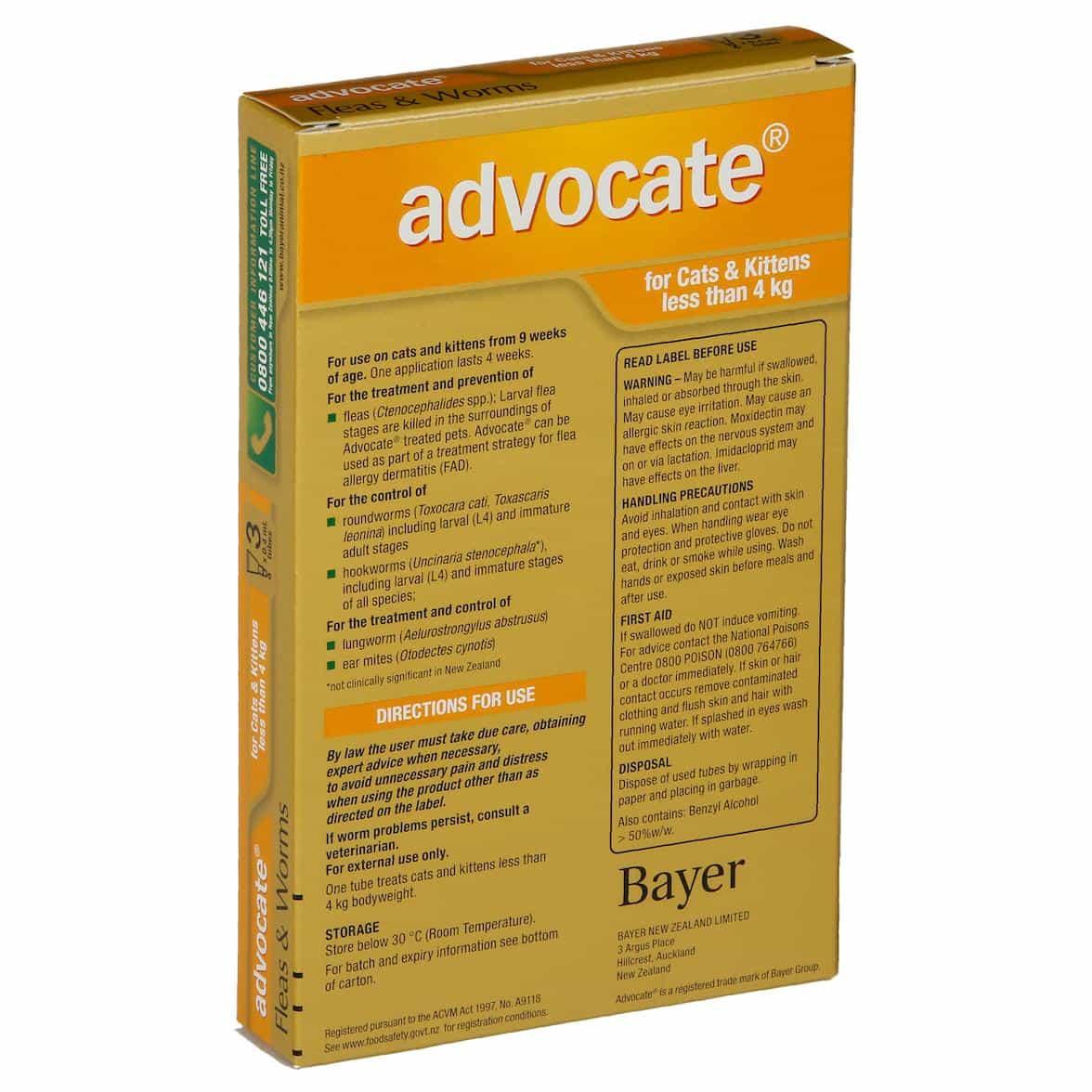 Advocate Small Cat (0-4kg)