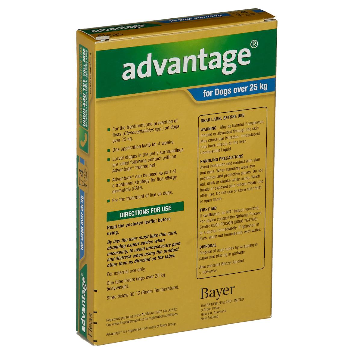Advantage X Large Dog (25kg+)