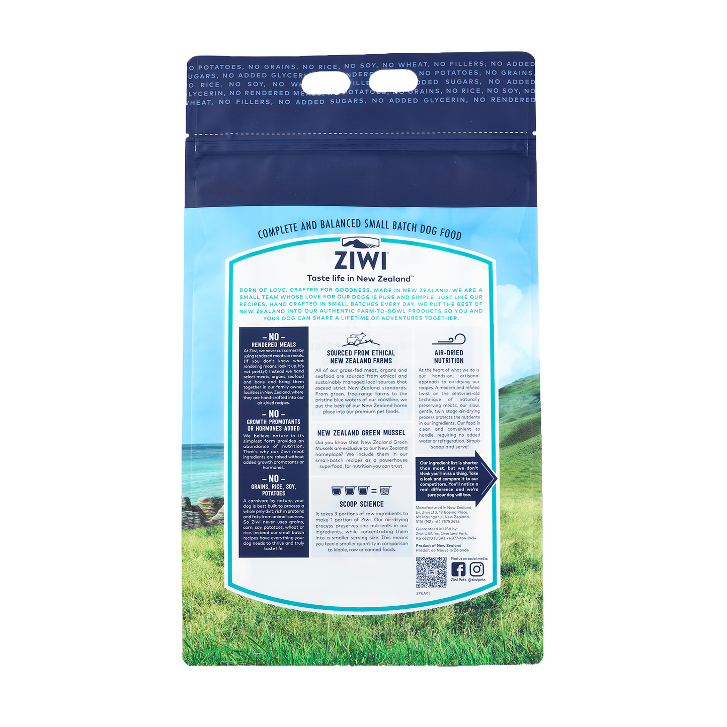 Ziwi Peak Air Dried Mackerel & Lamb Dog Food