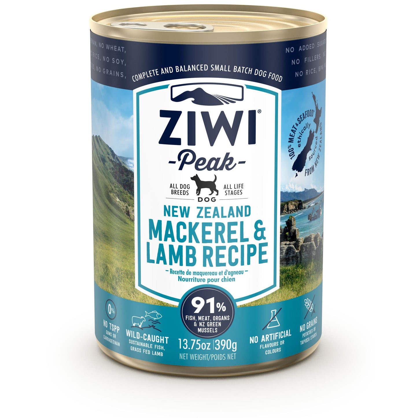 Ziwi Peak Canned Mackerel & Lamb Dog Food