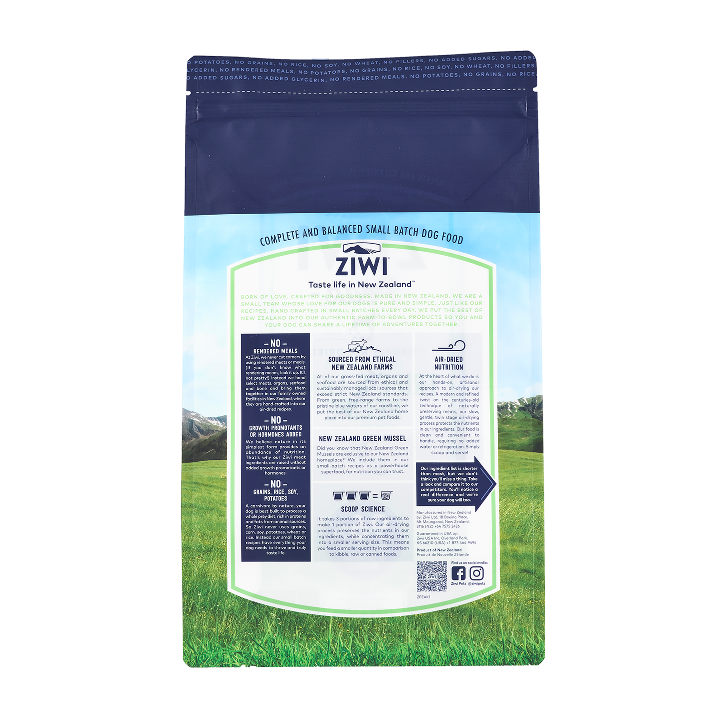 Ziwi Peak Air Dried Tripe & Lamb Dog Food
