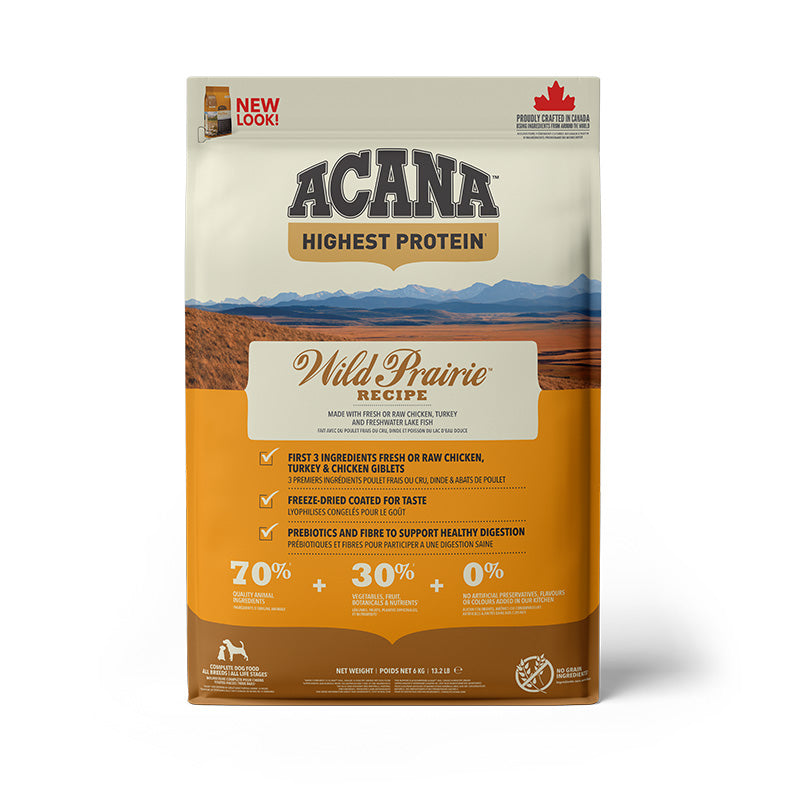 ACANA Highest Protein Wild Prairie Dog Recipe