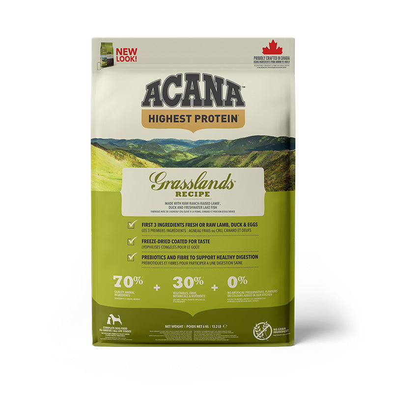 ACANA Highest Protein Grasslands Dog Recipe