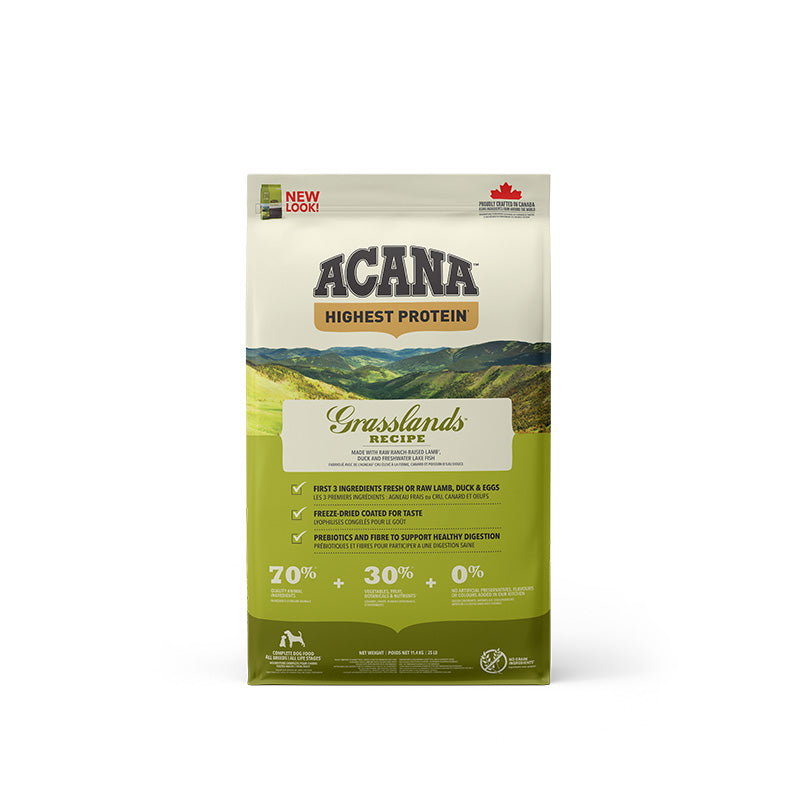 ACANA Highest Protein Grasslands Dog Recipe