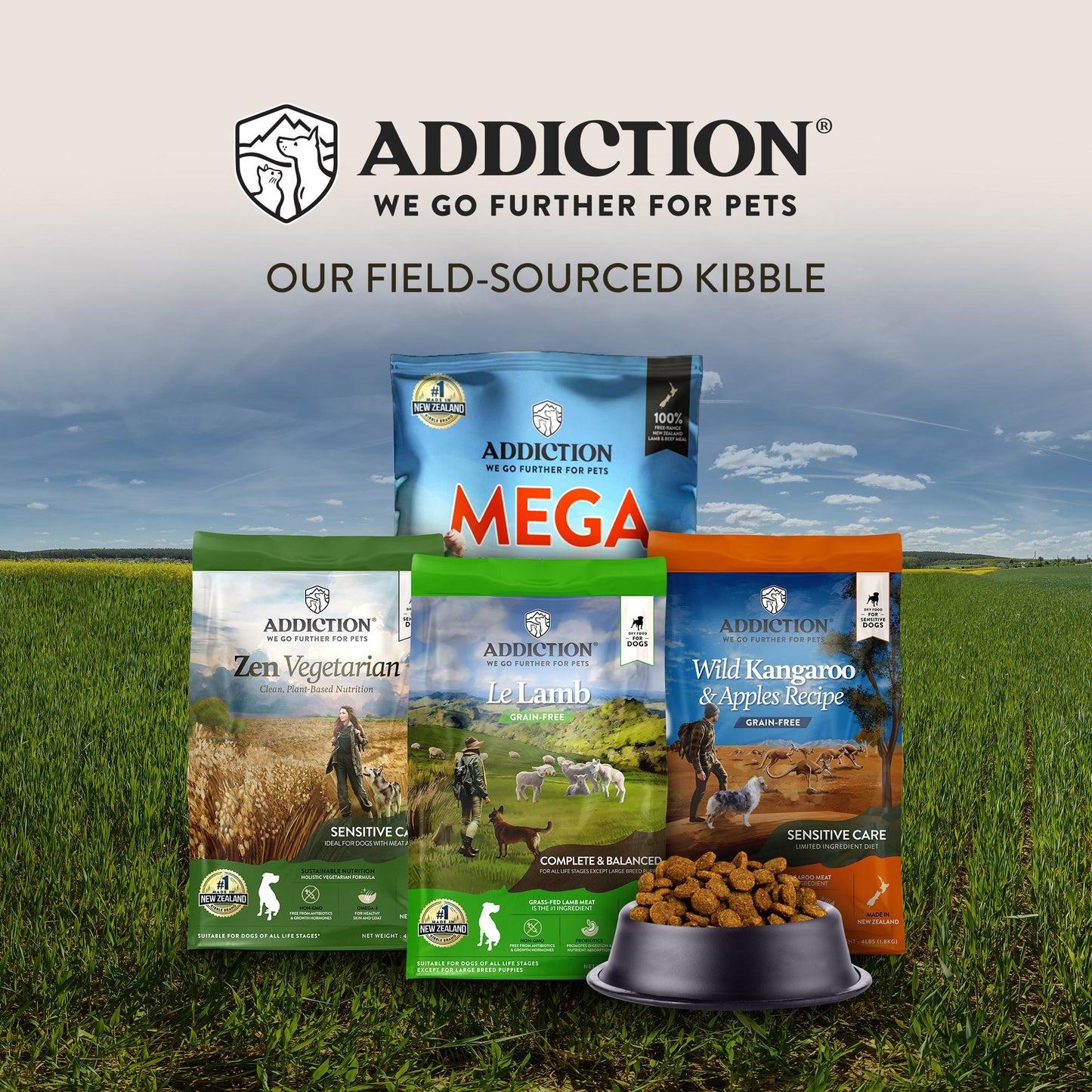 Addiction Le Lamb, Complete & Balanced, Digestive Health Dry Dog Food
