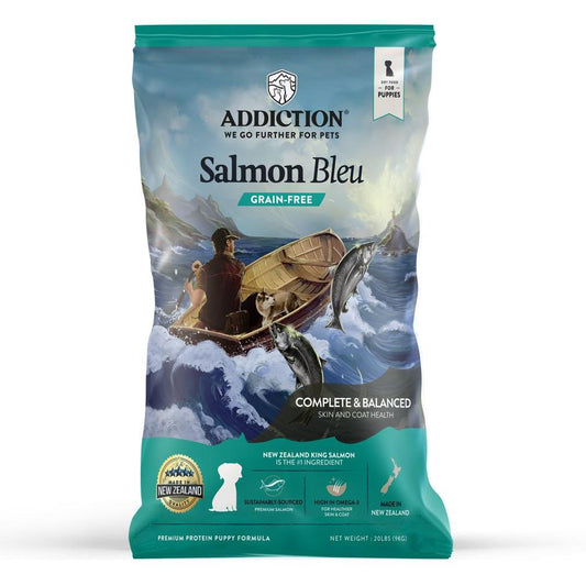 Addiction Salmon Bleu, Complete & Balanced, Skin & Coat Dry Puppy Food