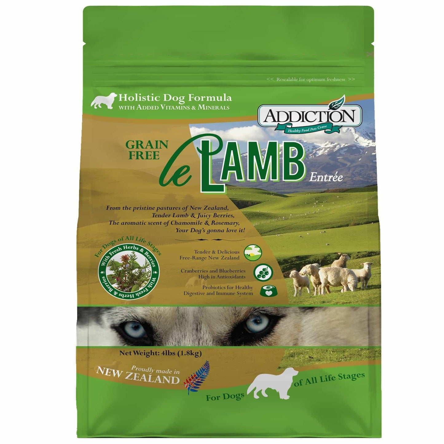 Addiction Le Lamb, Complete & Balanced, Digestive Health Dry Dog Food