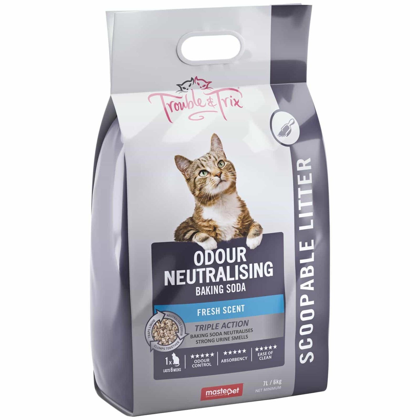 Trouble & Trix Odour Neutraliser Baking Soda Cat Litter 7L
