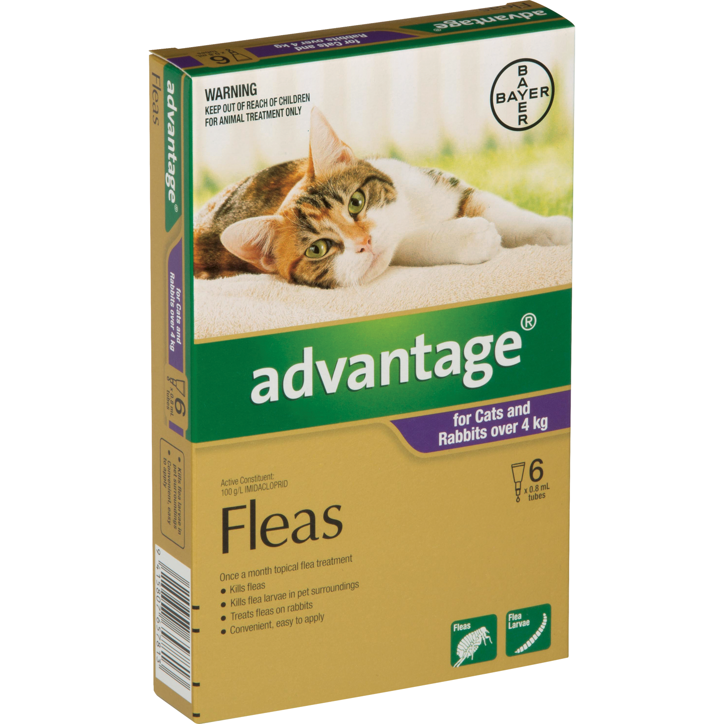 Advantage Flea Treatment For Cats Over 4kg