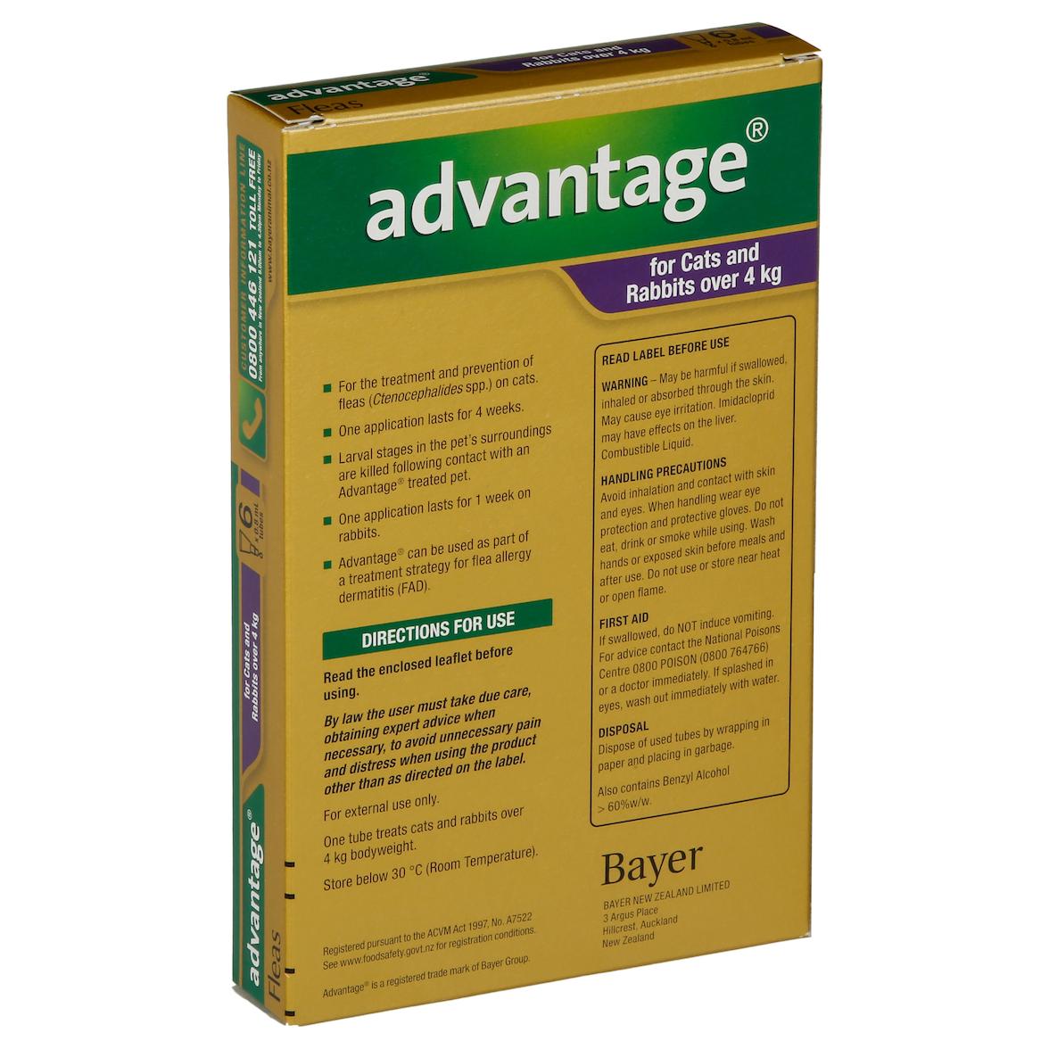 Advantage Flea Treatment For Cats Over 4kg