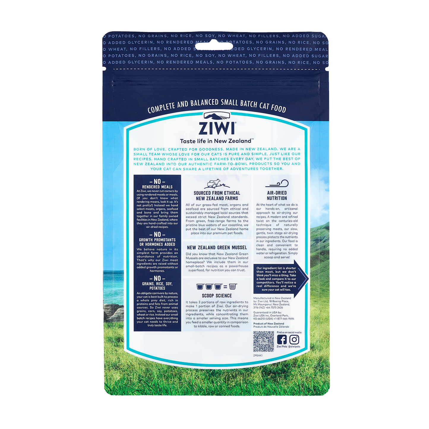 Ziwi Peak Air Dried Mackerel Lamb Cat Food
