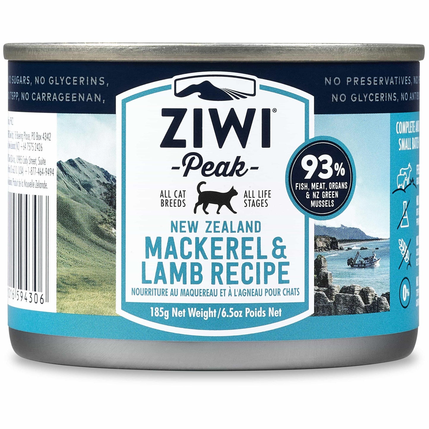 Ziwi Peak Canned Mackerel & Lamb Cat Food