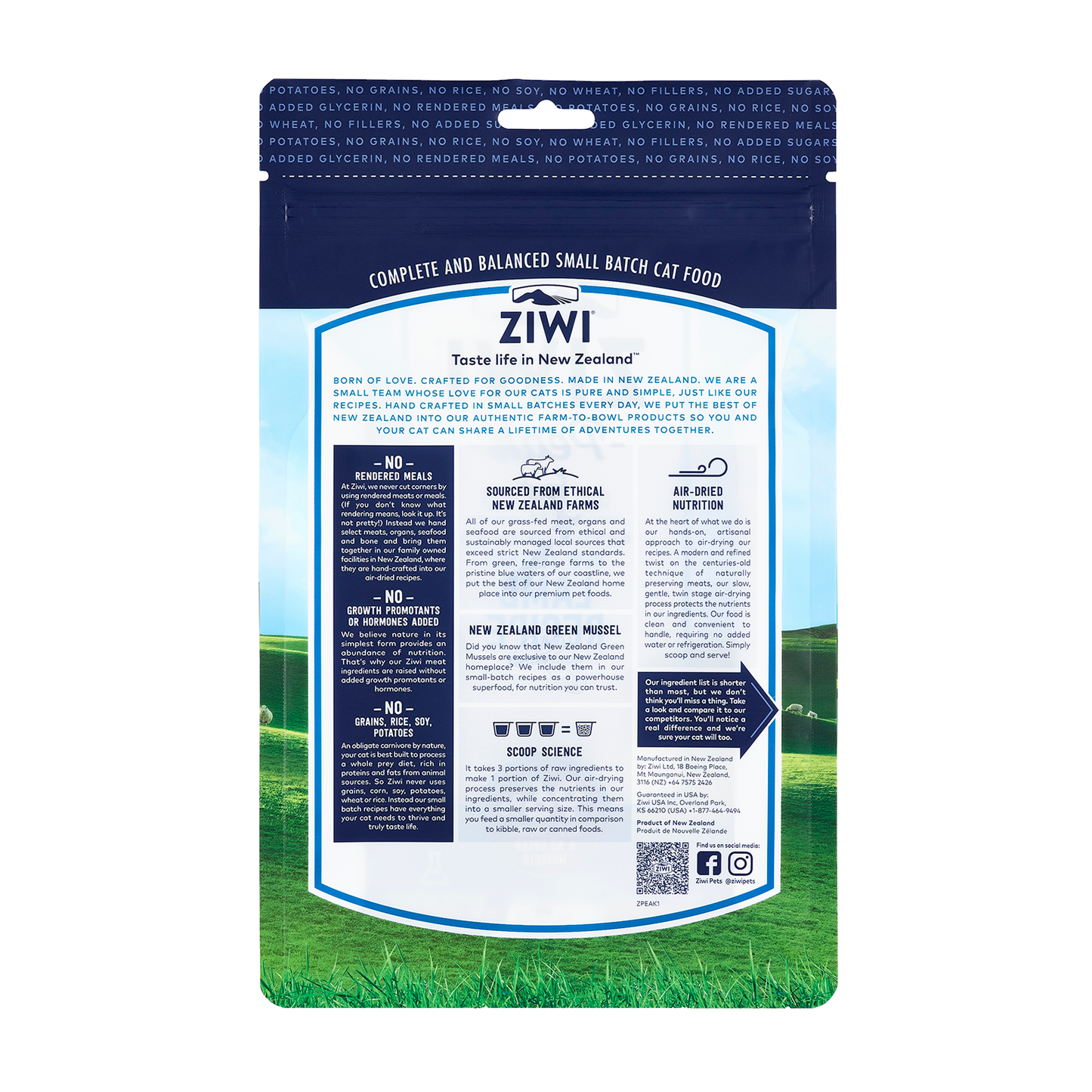 Ziwi Peak Lamb Air Dried Cat Food